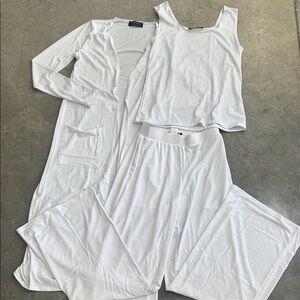 White Loungewear Set